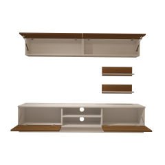 Decoraktiv Eko 5B Slm Dvd Tv Ünitesi Tv Sehpası Beyaz - Ceviz