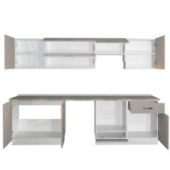 Decoraktiv Elite 280Y Ankastre MDF Hazır Mutfak Dolabı Kumtaşı