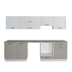 Decoraktiv Elite 280Y Ankastre MDF Hazır Mutfak Dolabı Kumtaşı - Beyaz