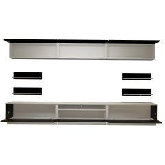 Decoraktiv Trendstyle 8YS Mdf Tv Ünitesi Tv Sehpası Beyaz - Siyah