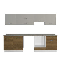 Decoraktiv Elite 280Y Ankastre MDF Hazır Mutfak Dolabı Pera - Kumtaşı