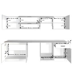 Decoraktiv Elite 280Y Ankastre MDF Hazır Mutfak Dolabı Pera - Kumtaşı