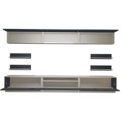 Decoraktiv Trendstyle 8YS Mdf Tv Ünitesi Tv Sehpası Beyaz - Antrasit