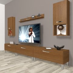Decoraktiv Eko 270da Mdf Krom Ayaklı Tv Ünitesi Tv Sehpası