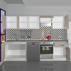 Decoraktiv Elite 280 Ankastre MDF Hazır Mutfak Dolabı Kumtaşı