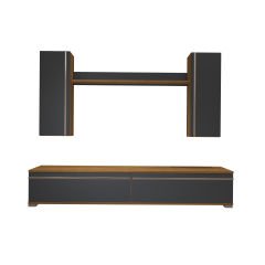 Decoraktiv Eko 5D Mdf Std Tv Ünitesi Tv Sehpası Pera - Antrasit
