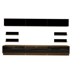 Decoraktiv Trendstyle 8YS Mdf Tv Ünitesi Tv Sehpası Ceviz - Siyah