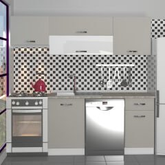 Decoraktiv Elite 220 MDF Hazır Mutfak Dolabı Kumtaşı