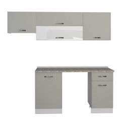 Decoraktiv Elite 220 MDF Hazır Mutfak Dolabı Kumtaşı