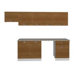 Decoraktiv Elite 280 MDF Hazır Mutfak Dolabı Ceviz