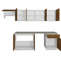 Decoraktiv Elite 280 MDF Hazır Mutfak Dolabı Ceviz