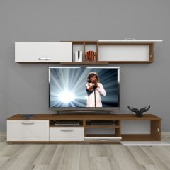 Decoraktiv Eko 5220 Slm Tv Ünitesi Tv Sehpası Ceviz - Beyaz