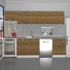 Decoraktiv Elite 280 MDF Hazır Mutfak Dolabı Pera