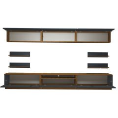 Decoraktiv Trendstyle 8YS Mdf Tv Ünitesi Tv Sehpası Ceviz - Antrasit