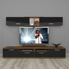 Decoraktiv Eko 5220 Slm Tv Ünitesi Tv Sehpası Ceviz - Siyah