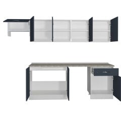 Decoraktiv Elite 280 MDF Hazır Mutfak Dolabı Antrasit