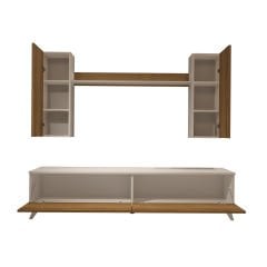 Decoraktiv Eko 5D Mdf Std Retro Tv Ünitesi Tv Sehpası Beyaz - Pera