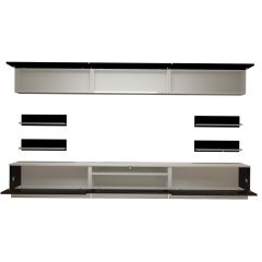 Decoraktiv Trendstyle 8Y Slm Tv Ünitesi Tv Sehpası Beyaz - Siyah