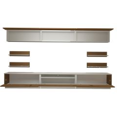 Decoraktiv Trendstyle 8Y Slm Tv Ünitesi Tv Sehpası Beyaz - Ceviz