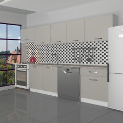 Decoraktiv Elite 280 MDF Hazır Mutfak Dolabı Kumtaşı