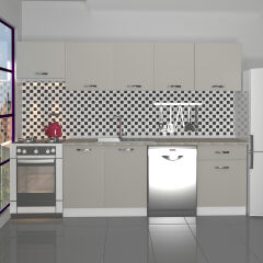 Decoraktiv Elite 280 MDF Hazır Mutfak Dolabı Kumtaşı