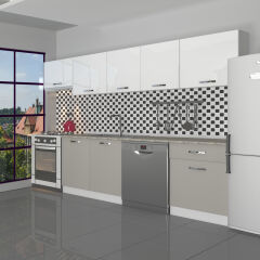 Decoraktiv Elite 280 MDF Hazır Mutfak Dolabı Kumtaşı - Beyaz