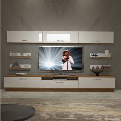Decoraktiv Trendstyle 8Y Slm Tv Ünitesi Tv Sehpası Ceviz - Beyaz