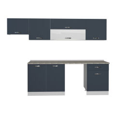 Decoraktiv Elite 280Y MDF Hazır Mutfak Dolabı Antrasit
