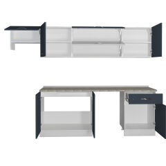 Decoraktiv Elite 280Y MDF Hazır Mutfak Dolabı Antrasit