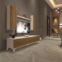 Decoraktiv Eko 7 Mdf Std Silver Tv Ünitesi Tv Sehpası Beyaz - Pera