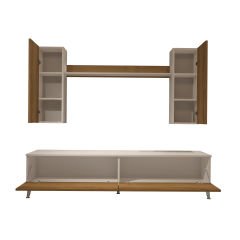 Decoraktiv Eko 7 Mdf Std Silver Tv Ünitesi Tv Sehpası Beyaz - Pera