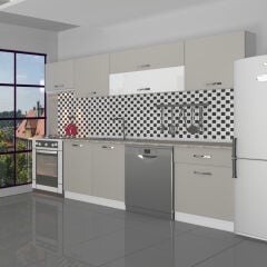 Decoraktiv Elite 280Y MDF Hazır Mutfak Dolabı Kumtaşı