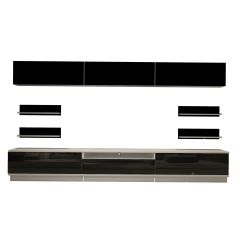 Decoraktiv Trendstyle 8YS Slm Tv Ünitesi Tv Sehpası Beyaz - Siyah