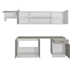 Decoraktiv Elite 280Y MDF Hazır Mutfak Dolabı Kumtaşı - Beyaz