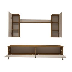 Decoraktiv Eko 7 Mdf Std Gold Tv Ünitesi Tv Sehpası Pera - Beyaz