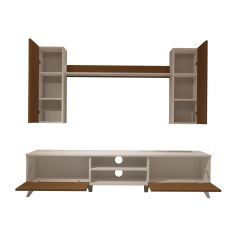 Decoraktiv Eko 7 Mdf Dvd Retro Tv Ünitesi Tv Sehpası Beyaz - Ceviz
