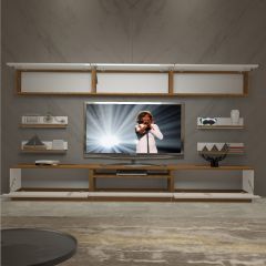 Decoraktiv Trendstyle 8YS Slm Tv Ünitesi Tv Sehpası Ceviz - Beyaz