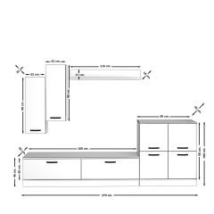 Decoraktiv Eko 6B Slm Dvd Tv Ünitesi Tv Sehpası Ceviz - Beyaz