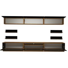 Decoraktiv Trendstyle 8YS Slm Tv Ünitesi Tv Sehpası Ceviz - Siyah