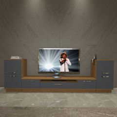 Decoraktiv Trendstyle On2 Mdf Tv Ünitesi Tv Sehpası Ceviz - Antrasit
