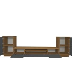 Decoraktiv Trendstyle On2 Mdf Tv Ünitesi Tv Sehpası Ceviz - Antrasit