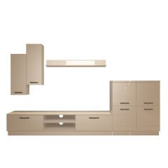 Decoraktiv Eko 6B Slm Dvd Tv Ünitesi Tv Sehpası Parlak Beyaz