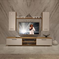 Decoraktiv Eko 7 Mdf Dvd Tv Ünitesi Tv Sehpası Pera - Beyaz