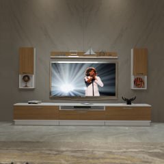 Decoraktiv Trendstyle 270DA Mdf Tv Ünitesi Tv Sehpası Beyaz - Ceviz