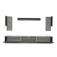 Decoraktiv Trendstyle 270DA Mdf Tv Ünitesi Tv Sehpası Beyaz - Antrasit