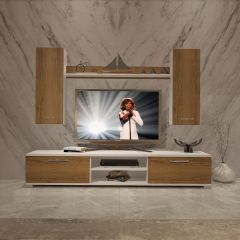 Decoraktiv Eko 7 Mdf Dvd Tv Ünitesi Tv Sehpası Beyaz - Pera