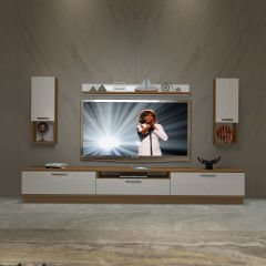 Decoraktiv Trendstyle 270DA Mdf Tv Ünitesi Tv Sehpası Ceviz - Beyaz