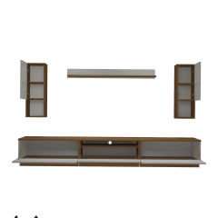 Decoraktiv Trendstyle 270DA Mdf Tv Ünitesi Tv Sehpası Ceviz - Beyaz