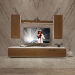 Decoraktiv Eko 7 Slm Std Tv Ünitesi Tv Sehpası Beyaz - Ceviz
