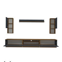 Decoraktiv Trendstyle 270DA Mdf Tv Ünitesi Tv Sehpası Ceviz - Antrasit